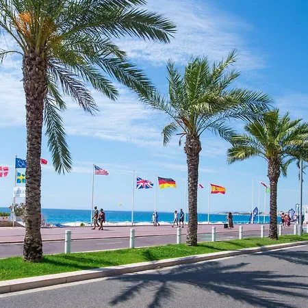 Apartament Fleur- Cosy Studio, 200 Promenade Des Et Negresco, Wifi, Climatisation- Calme Nicea